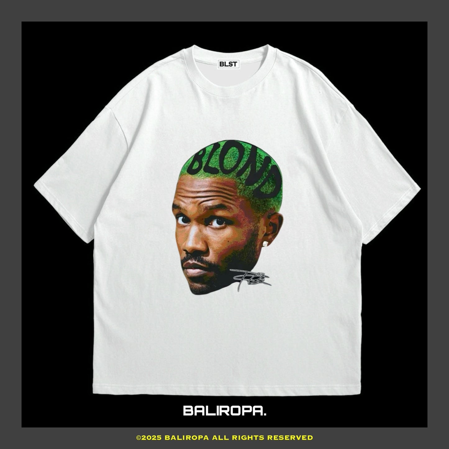Frank Ocean (green Blond head) tee